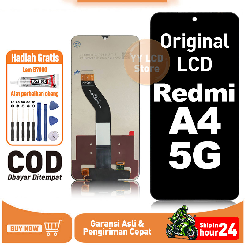 LCD REDMI A4 5G Ori TOUCHSCREEN Fullset Asli Crown Murah Compatible For Glass Touch Screen Digitizer