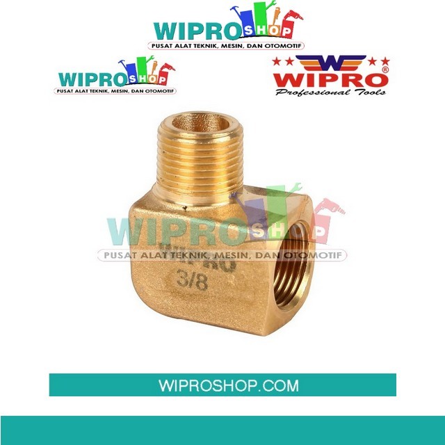 Wipro WN5201 Square Brass Elbow F1/2" x M1/2"