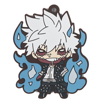 My Hero Academia Anime Bakugou Katsuki Midoriya Izuku Dabi Hawks Rubber Keyain Ornament Toys Collect