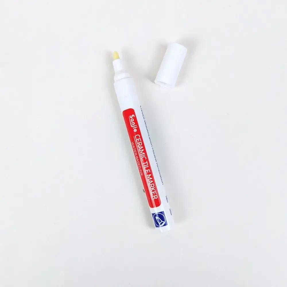 White Tile Marker Grout Pen 10 Color Optional Inkiness Wall Seam Pen Waterproof Single Head Ceramic 