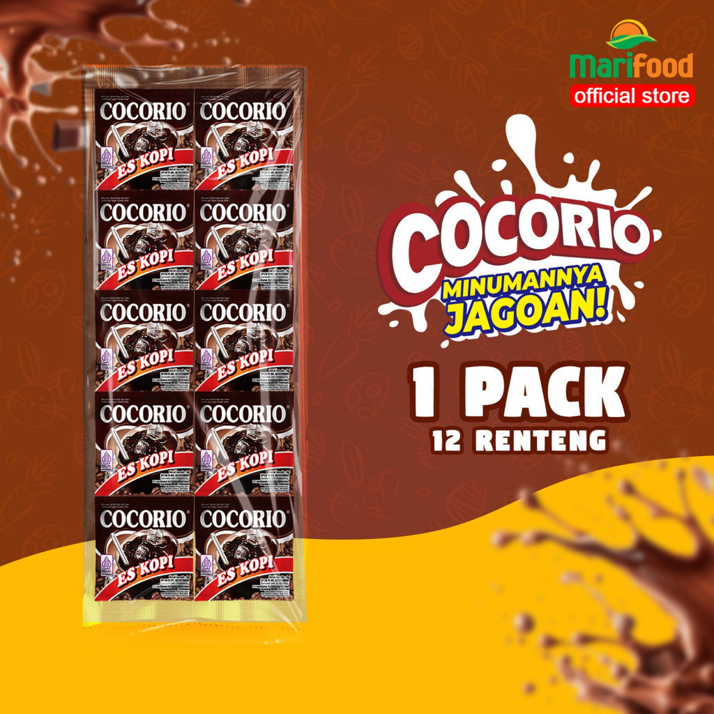 PACK Cocorio Minuman Serbuk Rasa Buah Dan Coklat - Pack Isi 12 Renteng
