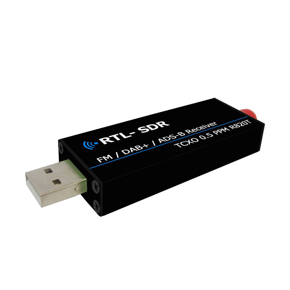 FULL-Rtl2832u Rtl Sdr Receiver R820T2 Usb Rtl-Sdr Dongle With 0.5Ppm Tcxo Sma Mjzsee A300U