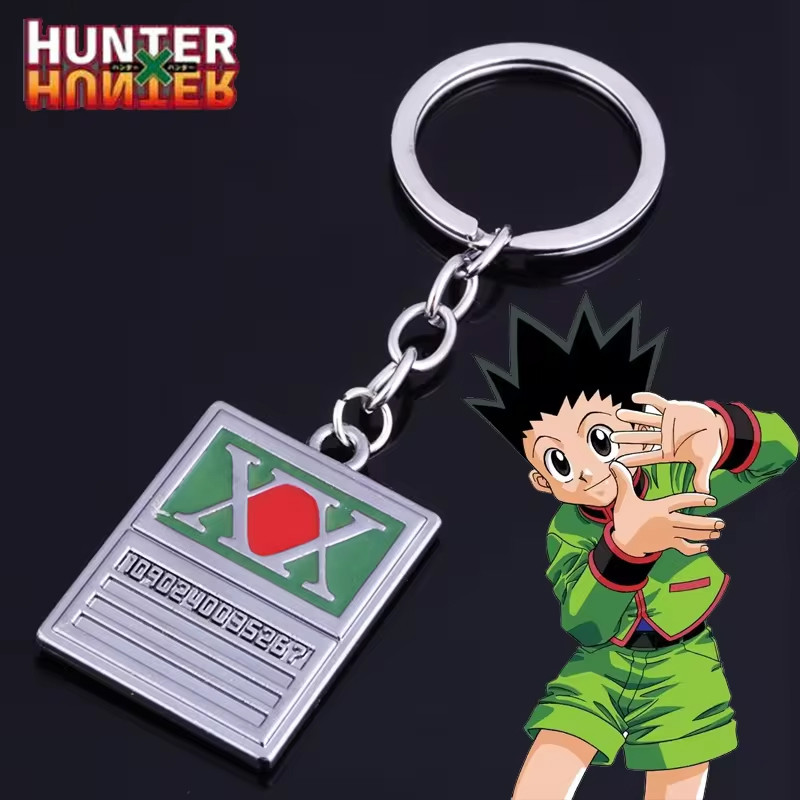 Anime Hunter x Hunter Keychain GON FREECSS License Pendant Key Chain for Women Men Car Keyring Jewel