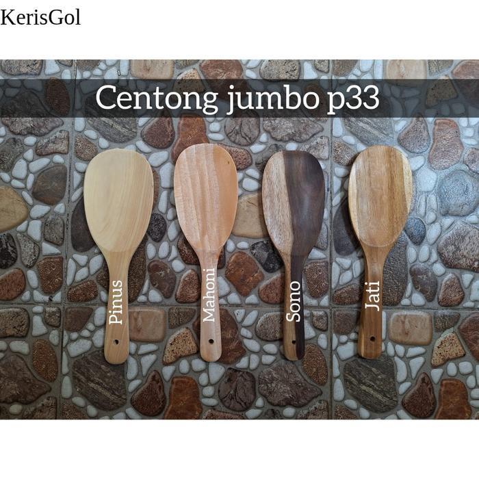 Centong Jati Jumbo Panjang 33cm antik
