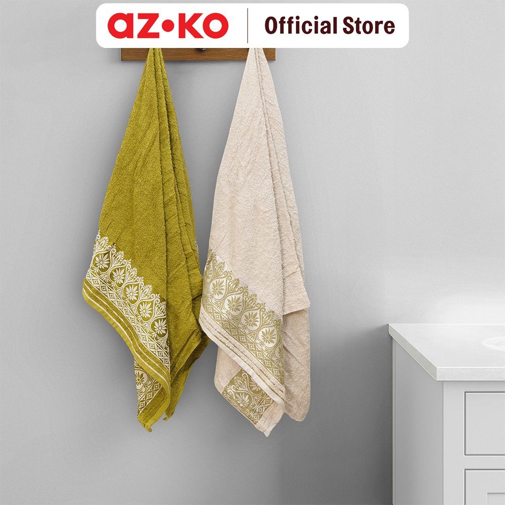 AZKO Forhom Set Handuk Mandi Katun Bath Towel Handuk Dewasa Anduk Badan Perlengkapan Mandi