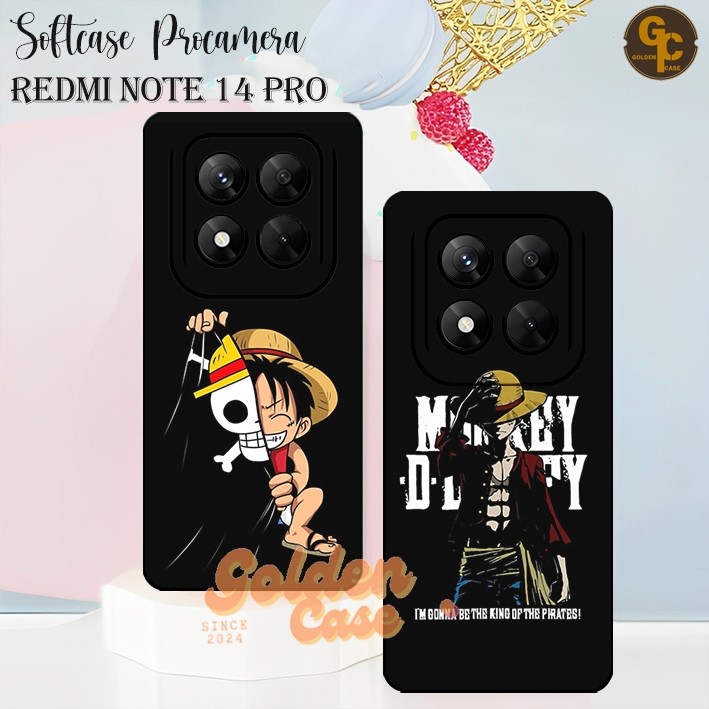 Bumper TPU Redmi Note 14 Pro / Redmi Note 14 Pro Plus Case Procamera Motif Luffy gear 5 kekinian ani