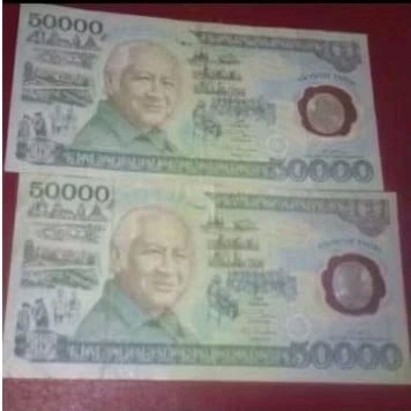 UIV45   50000 SOEHARTO POLIMER ORIGINAL BEREDAR