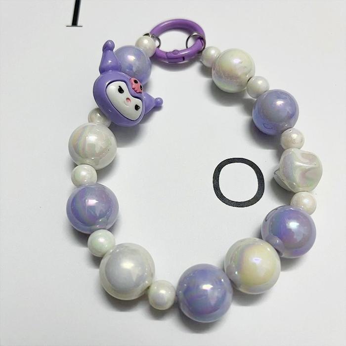 sanrio phone strap bracelet lanyard tali case casing hp universal lucu - kuromi