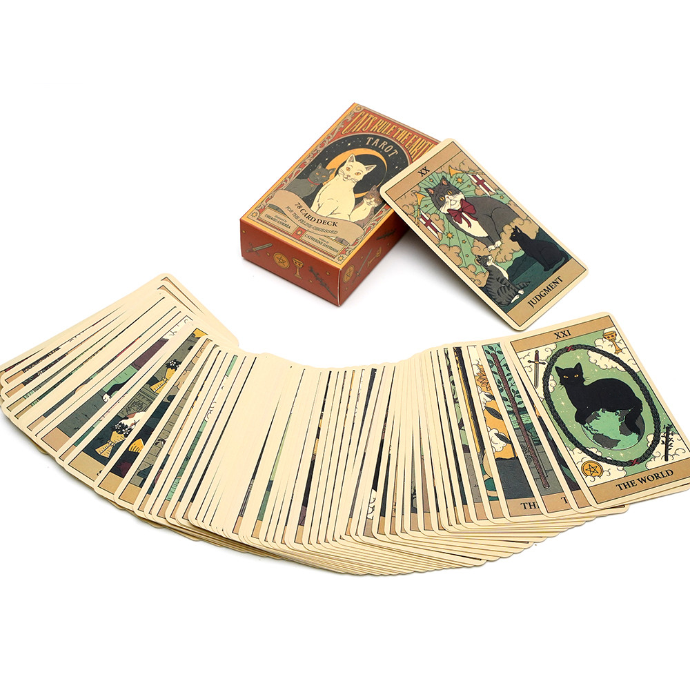 Cats Rule The Earth Tarot Cards 78 Deck Oracle English Visions Tarot Oracle Card Divination Edition 