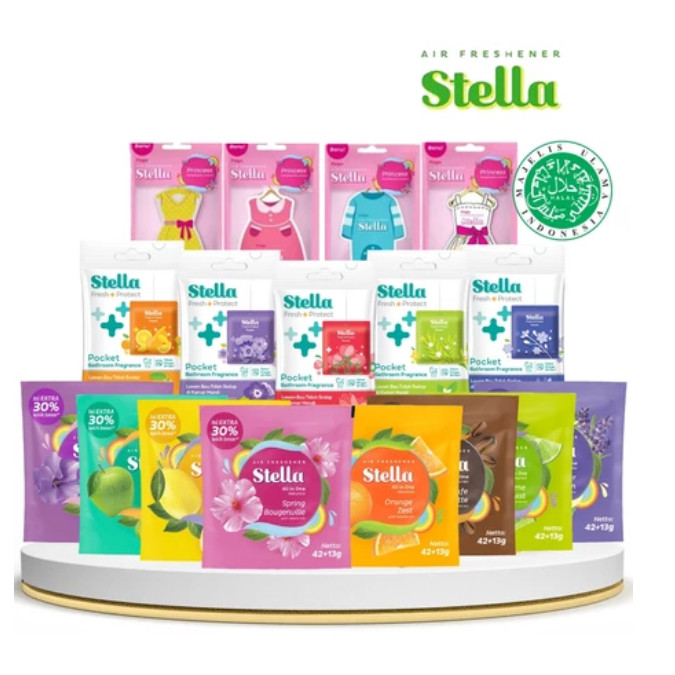 Stella All In One Lavender Garden 42+13gr - Pengharum Ruangan stella gantung ori