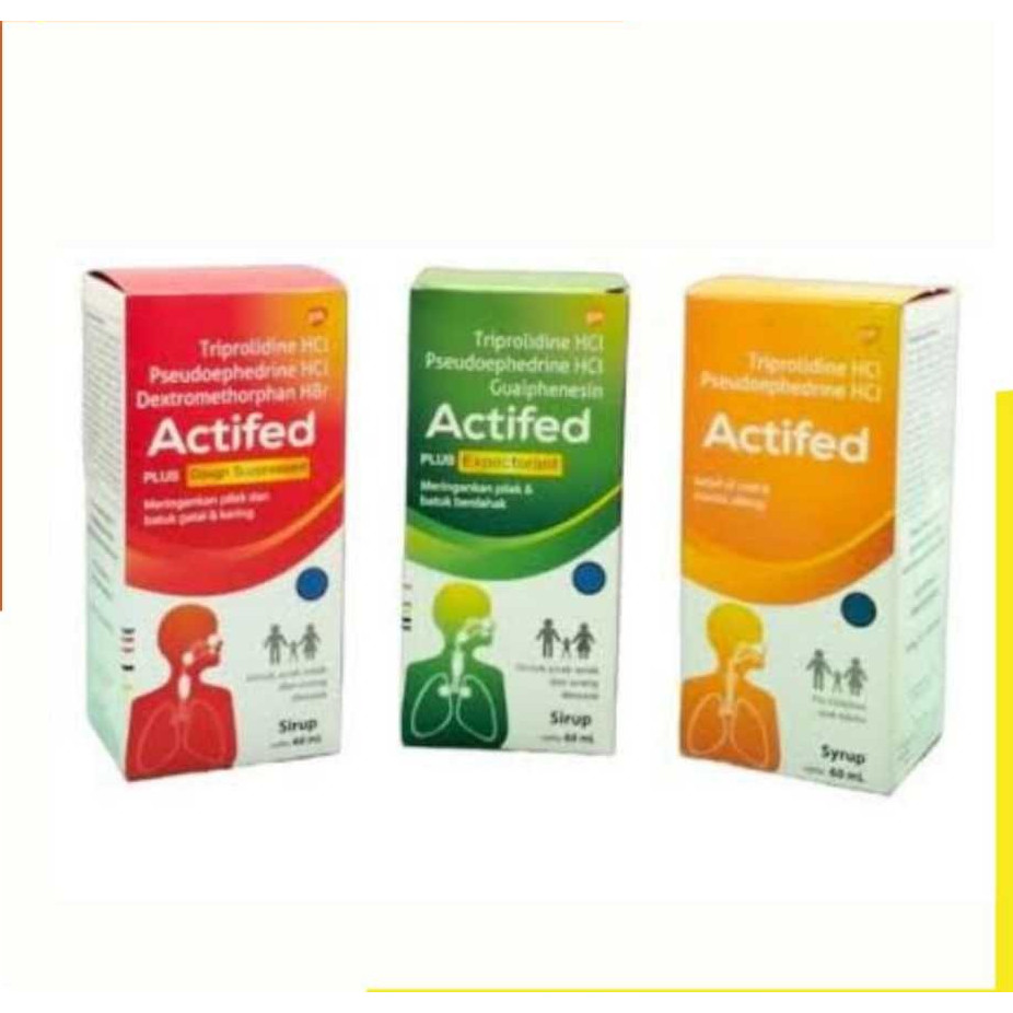 Actifed Obat Batuk Kering, Berdahak, Pilek 60ml
