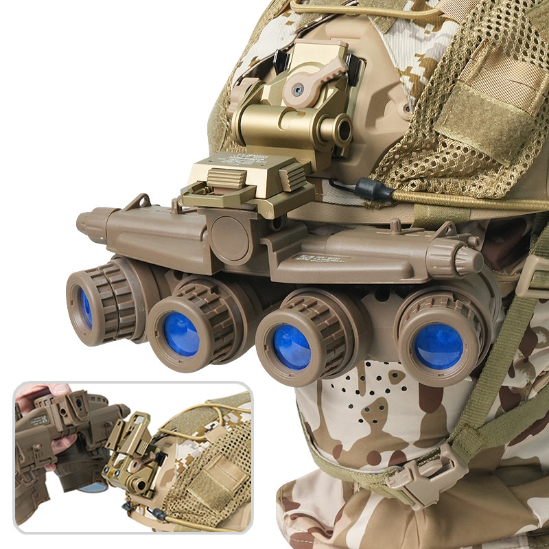 BOOIU Night Vision Goggles Model L4G24 Helmet NVG Mi Helmet With Battery Box Four-Cylinder Multi-Ang