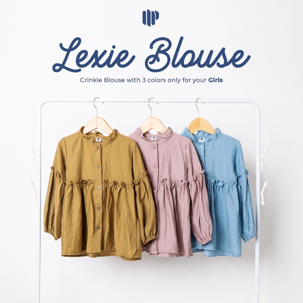 MDA Blouse Lexie Crinkle Ruffle Anak Perempuan - ON