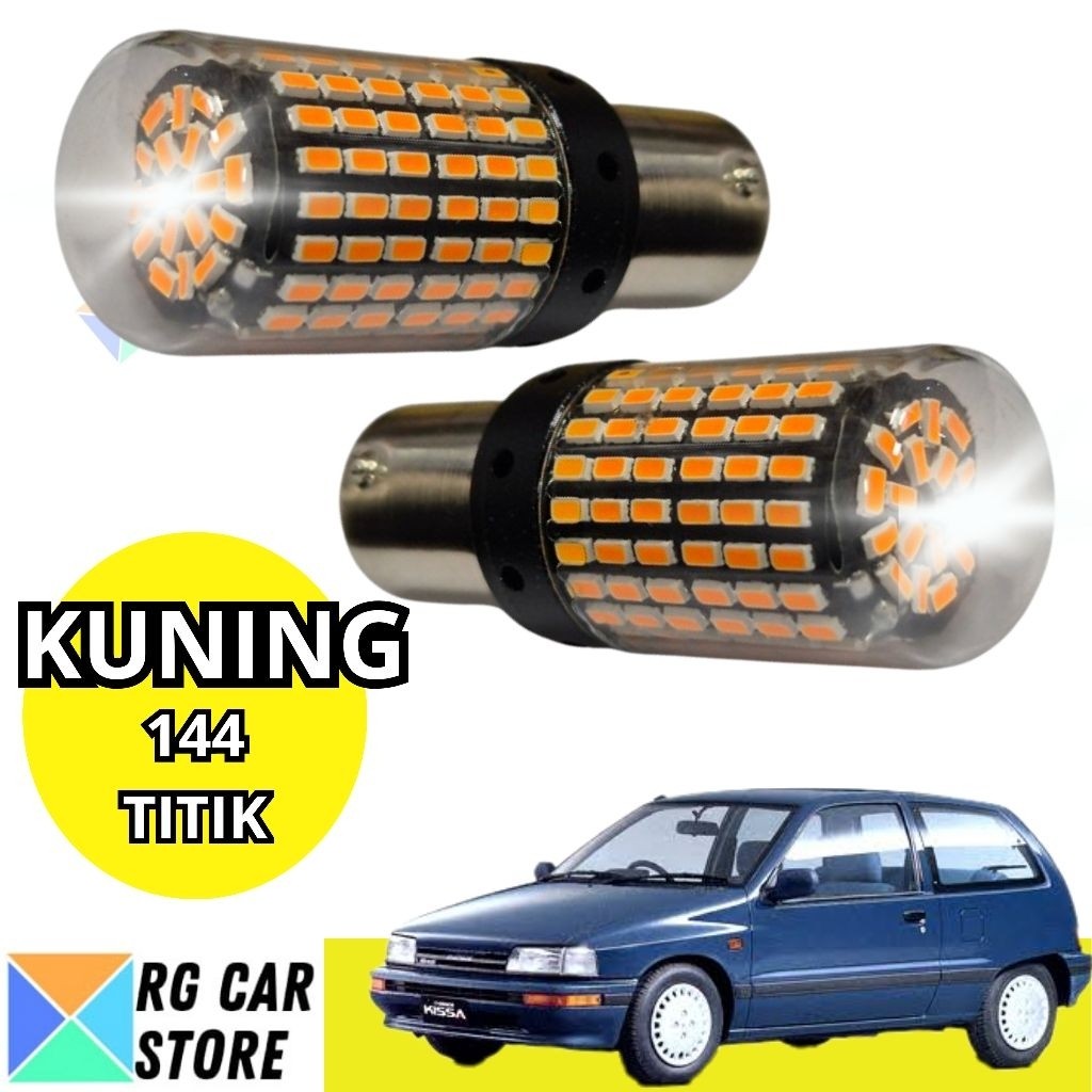 Lampu LED Sein Dajjal Toyota Starlet 144 Titik Kuning Original Lucid PnP Starlet
