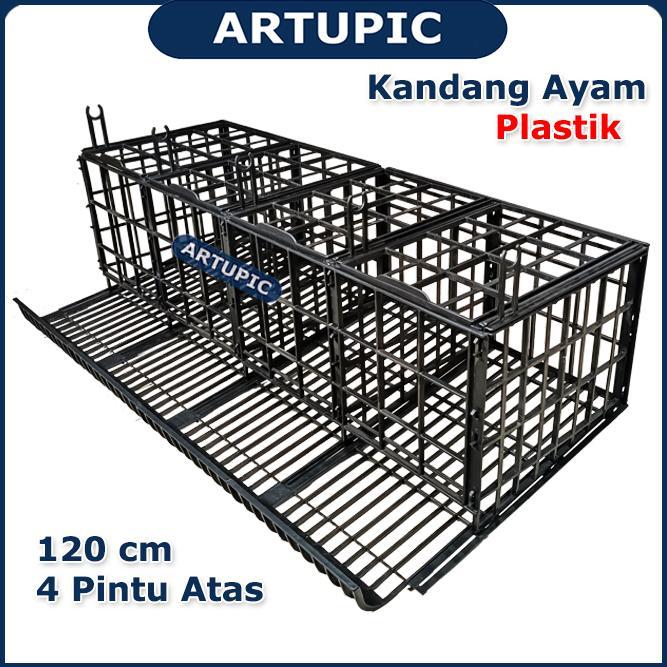 Kandang Baterai Ayam PLASTIK Bebek Petelur 4 Pintu Atas Artupic 8 Ekor