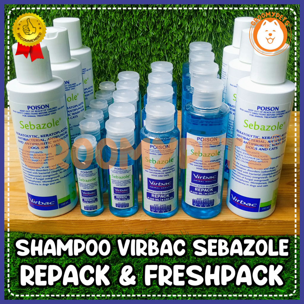 sebazole virbac - shampoo anti jamur untuk kucing dan anjing - sebazole