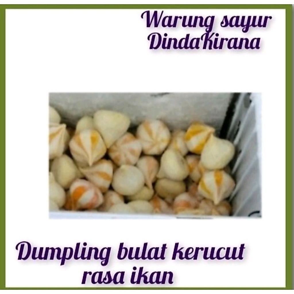 Suki Kiloan Campur/ dumpling mix   Dumpling bulat kerucut 250 Gram- Seafood Frozen Food Steamboat Ho