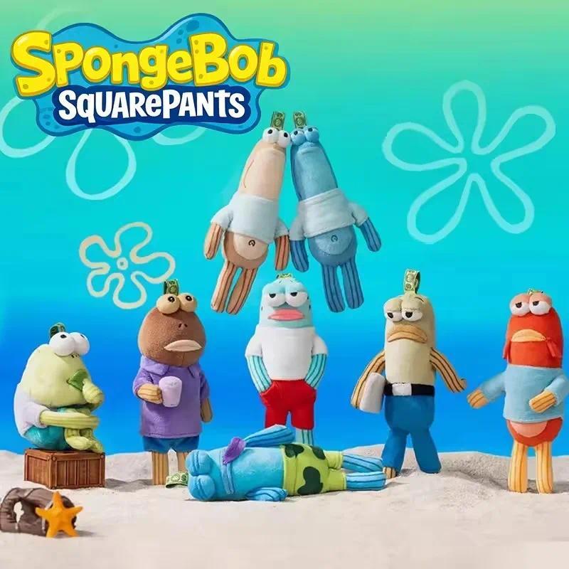 Kawaii SpongeBob Merchanse Residents of Beechburg Ugly Cute Ugly Fish Plush Blind BKeychain Decorati