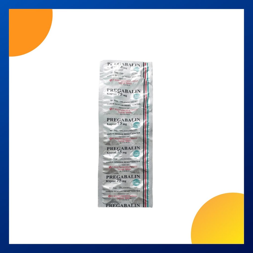 PREGABALIN GENERIK NULAB 75 MG 1 STRIP @ 10 KAPSUL