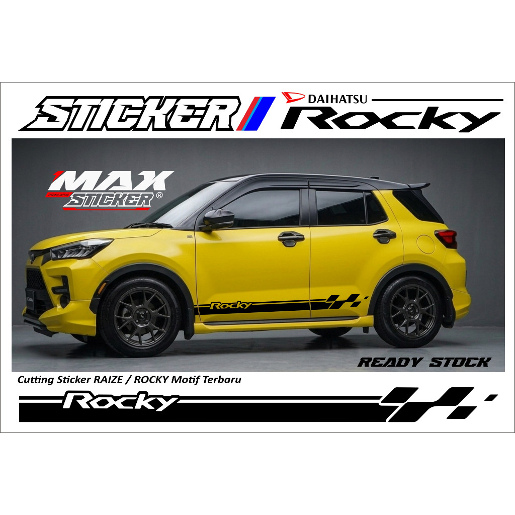 STICKER DAIHATSU ROCKY TOYOTA RAIZE STICKER SAMPING ROCKY RAIZE