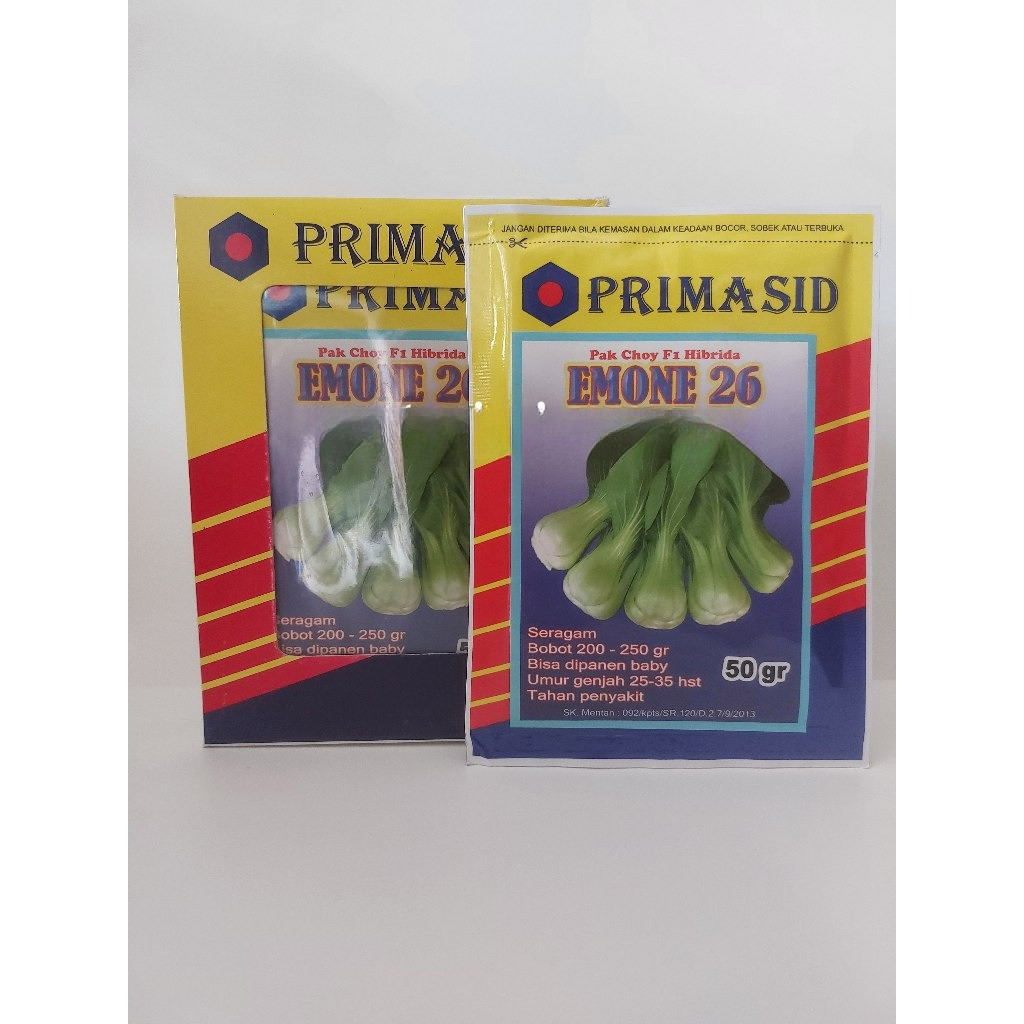 [TERLARIS] Benih Pakcoy EMONE 26 50GR Primasid Pakchoy