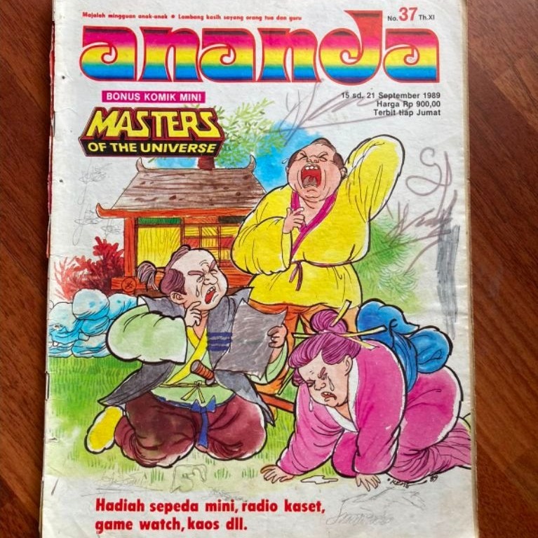 Majalah mingguan anak - Ananda nomor 37 tahun 1989