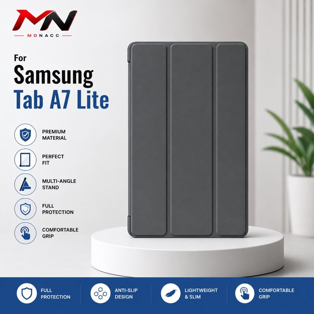 For Tab A7 Lite Flip Case Samsung Tab A7 Lite / Book Cover Tab A7 Lite / Casing Buka Tutup