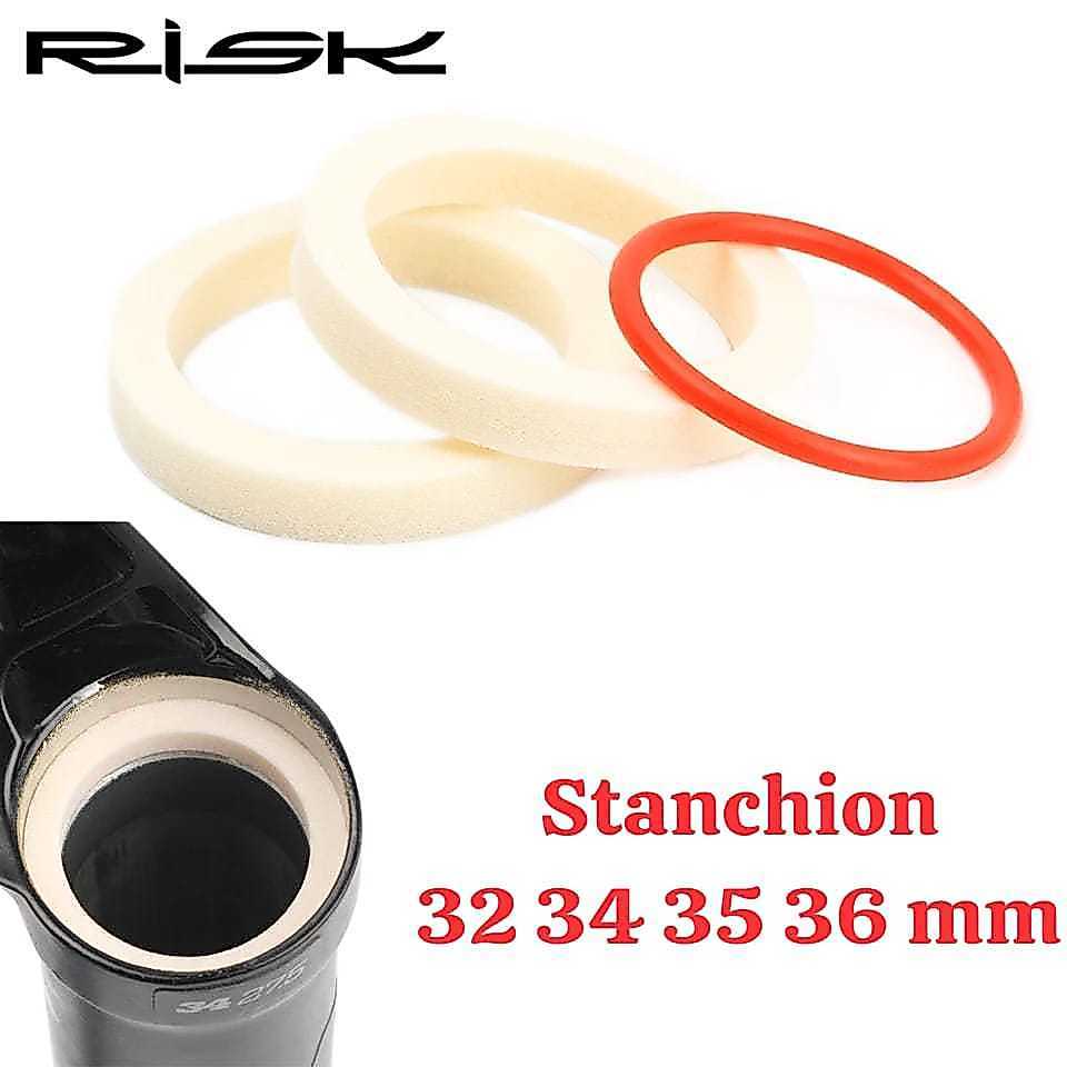 Foto Risk Sponge Foam Seal Busa Fork Depan Sepeda untuk Stanchion 32 34 35 36 mm Suntour Rockshox Fox dll
