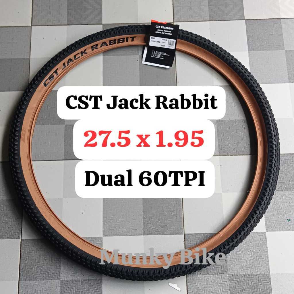 Foto Ban Luar CST Jack Rabbit 27.5 x 1.95 Tanwall Skinwall Coklat Premium Non Foldable Sepeda 27 5 x 1.95 mm