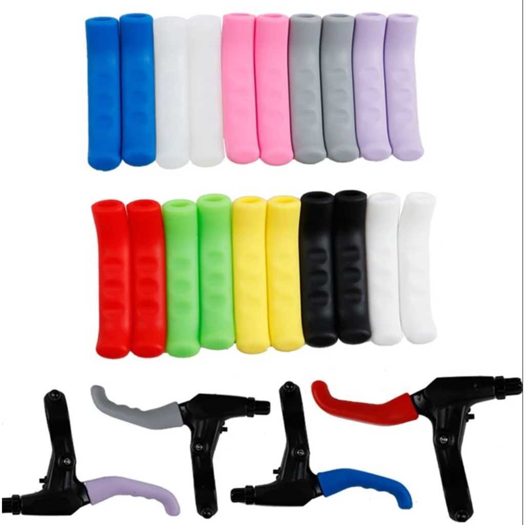 Foto Sarung cover silikon karet rubber handle rem sepeda brake lever sepeda