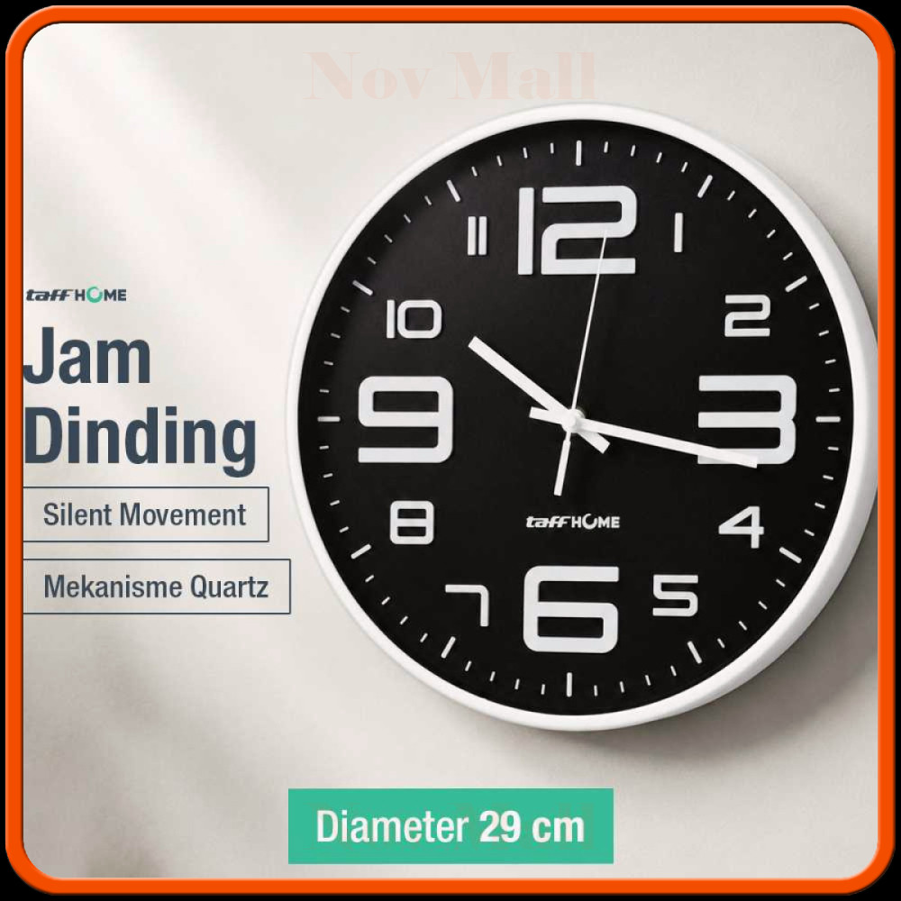 Jam Dinding Bulat Quartz Creative Design Modern -JD788