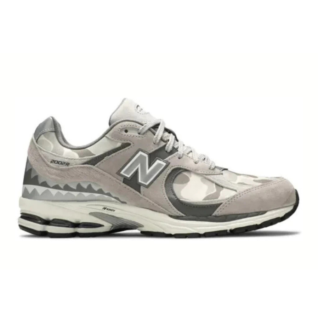 Sepatu NB Sneakers New Balance 2002R x BAPE 'Apes Together Strong' Grey
