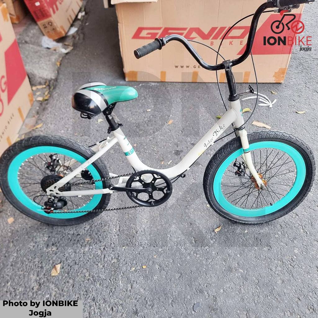 SALE STOCK - Sepeda Minion 20 Inch Interbike Rem Discbrake Cakram Dewasa Mini Anak Cewek Upgrade Mur