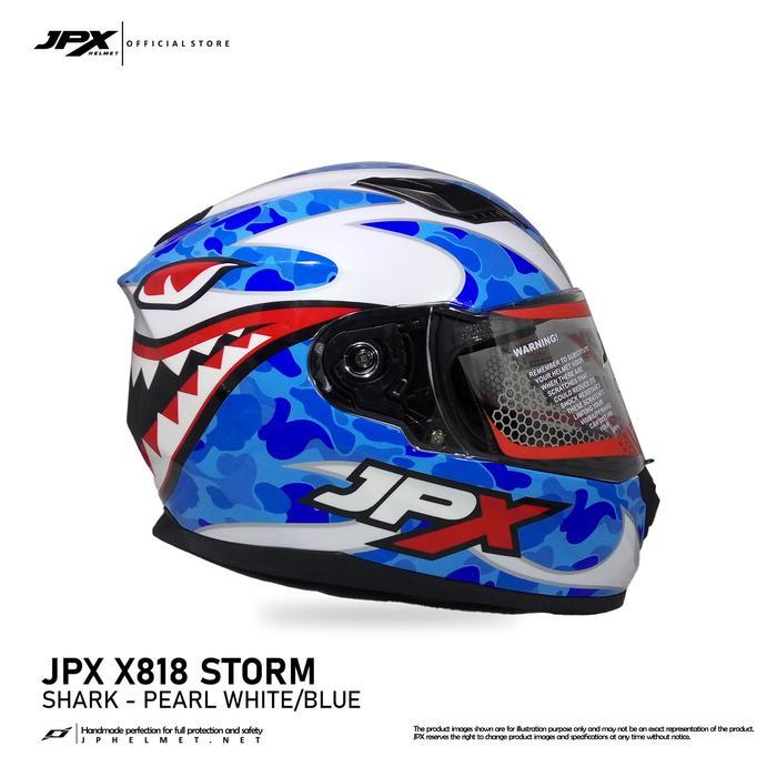 Helm JPX Full Face Storm X818 Shark - XL