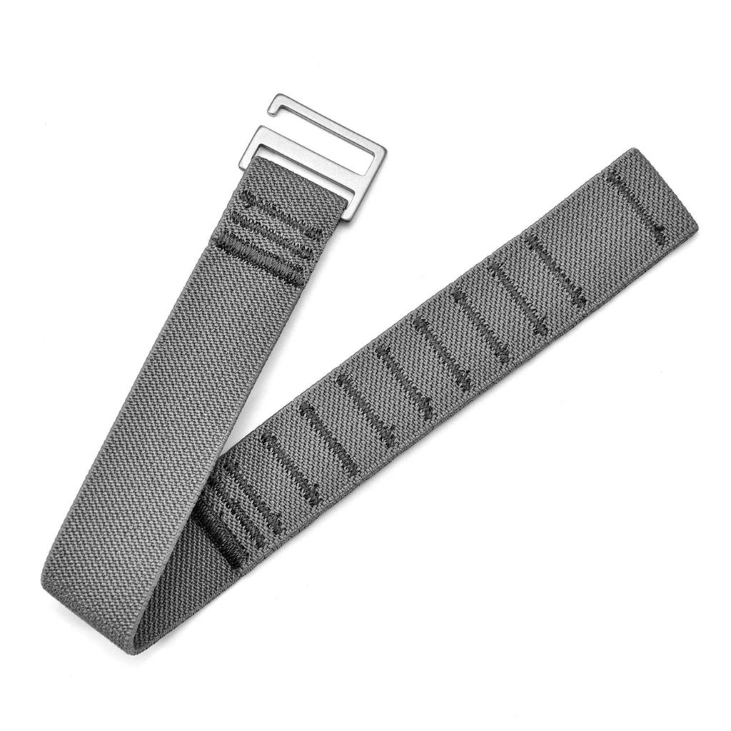 Tali Jam Tangan Hook Loop Nylon Quick Fit 20mm 22mm Untuk Delug Anthracite Hook Strap Pria Militer G