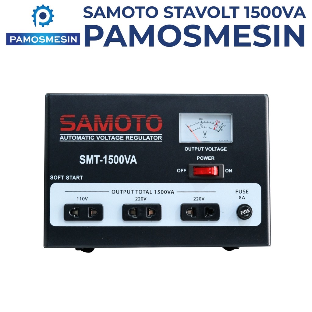 Samoto Stabilizer Stavol 1500 VA 1200 Watt Penyeimbang Listrik Stabilizer Automatic Voltage