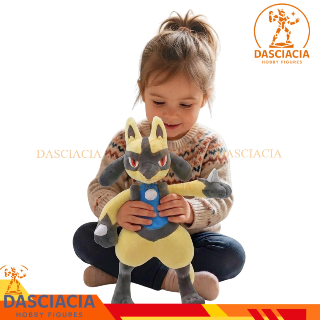 Boneka Pokemon Shiny Lucario Plush Mainan Anak Lucu