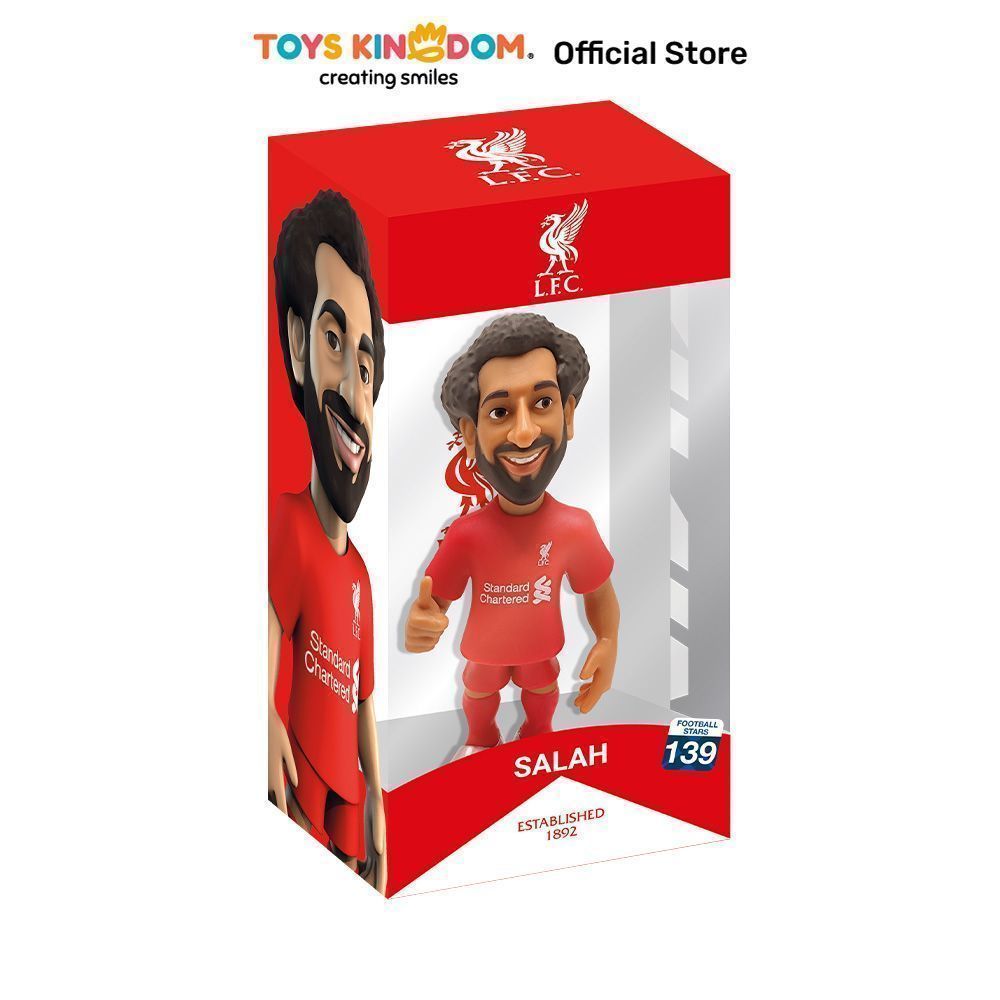 Toys Kingdom Minix Liverpool Figure Salah 12 cm - Merah Figur Miniatur Karakter Mainan Koleksi Colle