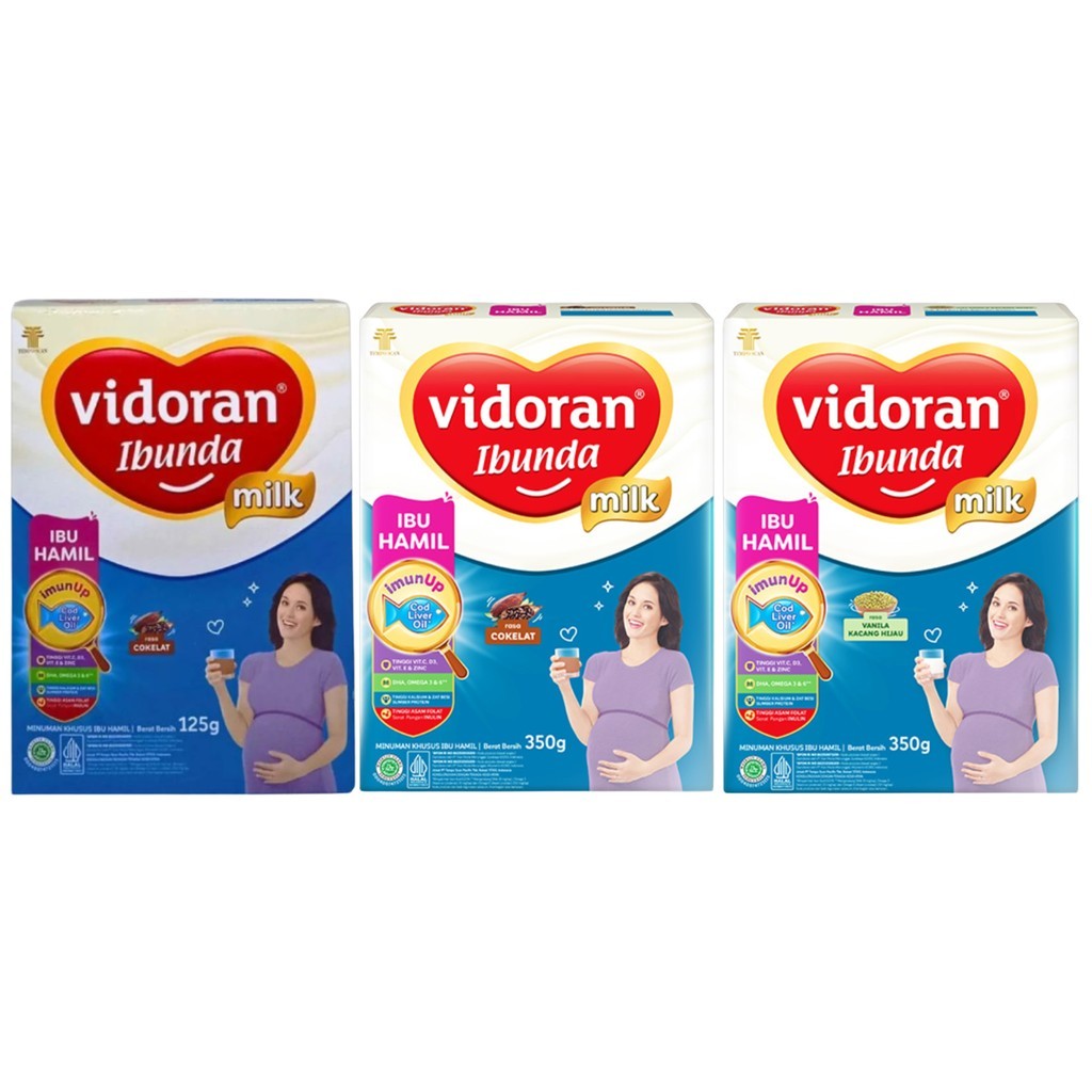 Vidoran Ibunda 350gr Susu Ibu Hamil Coklat Dan Kacang Hijau
