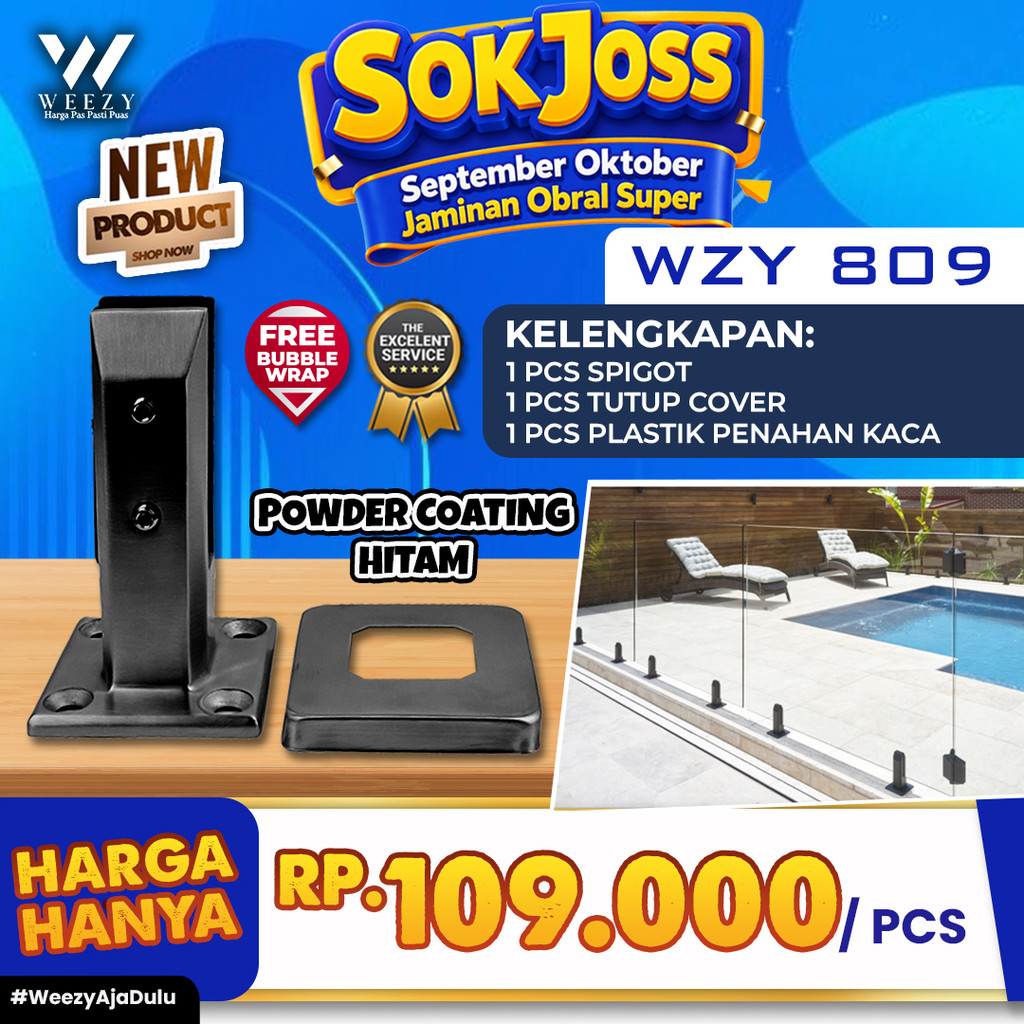 NEW SPIGOT TERMURAH - SPIGOT KACA Weezy 809