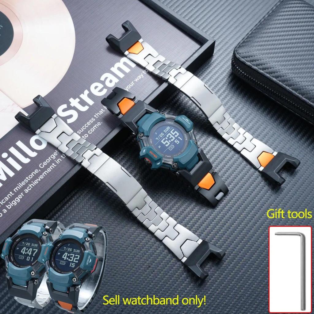 GBD-H2000 Men Metal Bracelet For Casio Intelligent Sports Watch 3515 GBD-H2000 Series Modified Stain