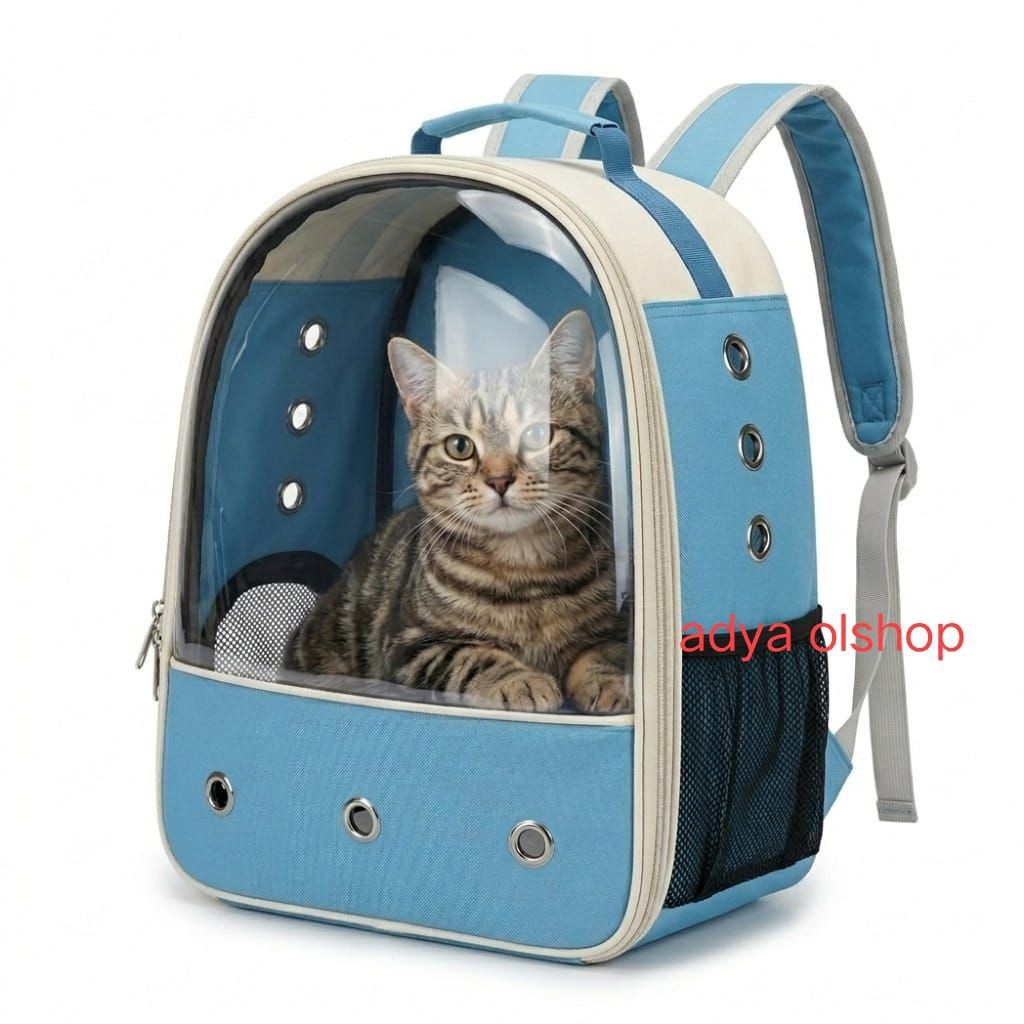 tas ,pet cargo tas kucing hewan peliharaan pet cargo travel  transparan waterproof