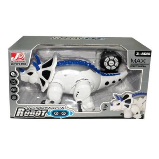 ROBOT MULTIFUNCTION DINOSAURUS TRICIRATOPS REMOT CONTROL Mainan Anak Bisa Jalan Bernyanyi Lampu Stor