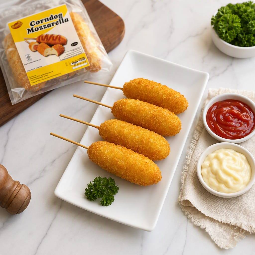 Nisofood Corndough Mozzarella Frozen isi 4 / Corndog mozzarella