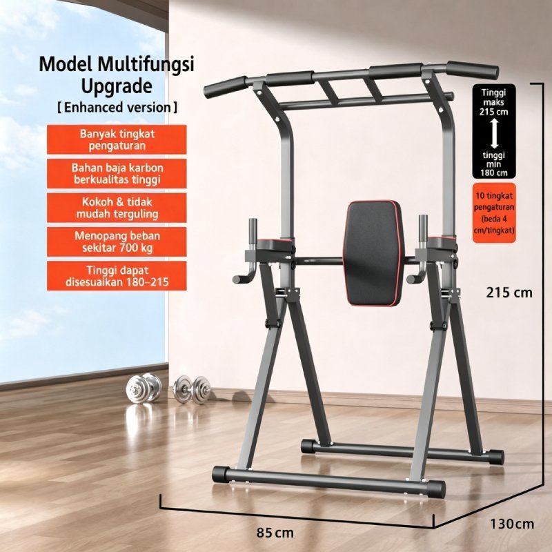 Fitness Pullup Power Rack Horizontal Bar Home Gym / Multi-Function Adjustable Chin Up Bar Power towe