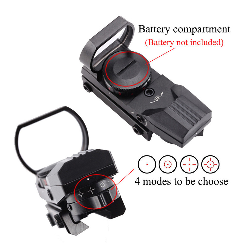 Red Dot Bk Scope De Qd Sight 11Mm  20Mm Dovetail Riflescope Reflex Optics Sight for  Rifle   Tactica