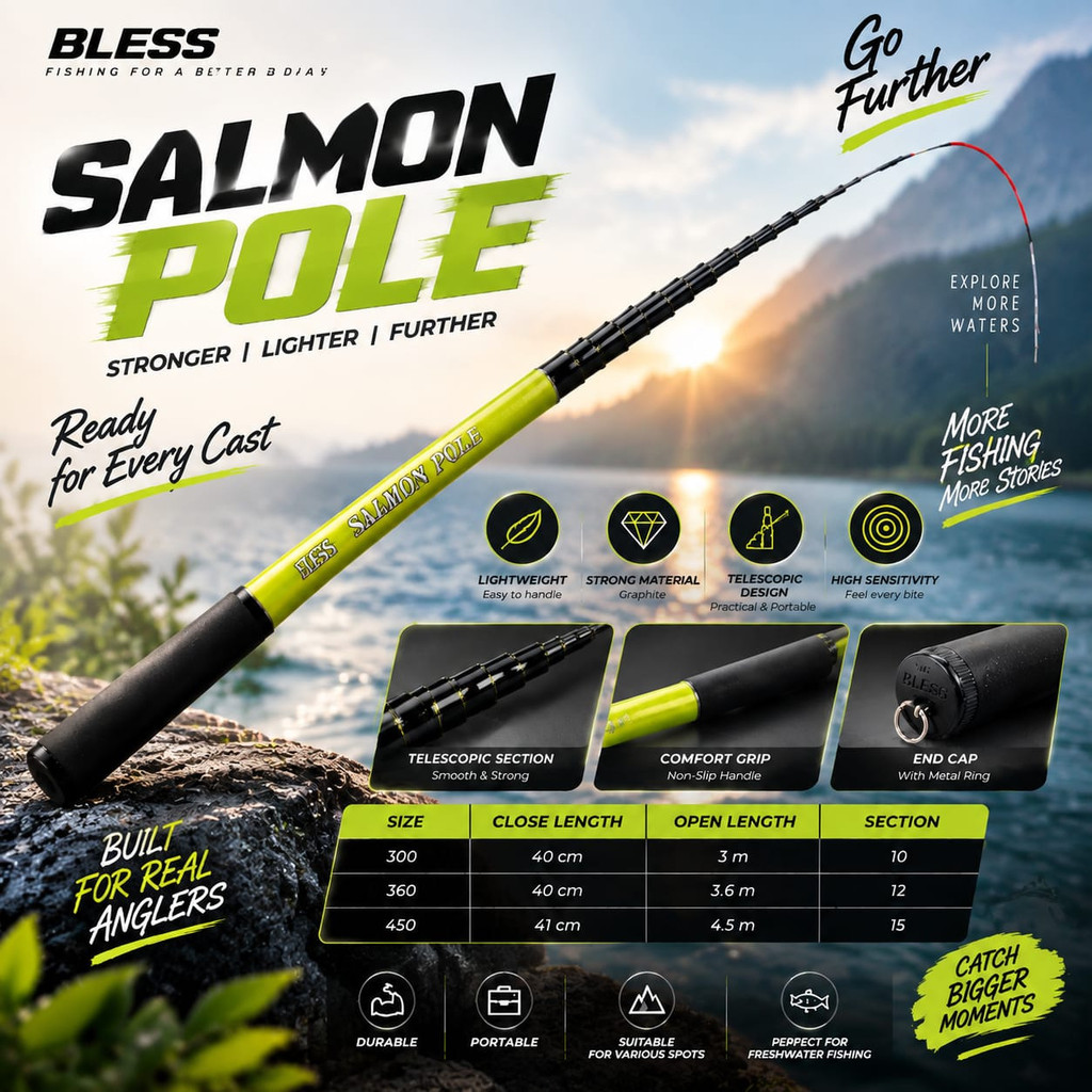 JORAN TEGEK BLESS SALMON POLE
