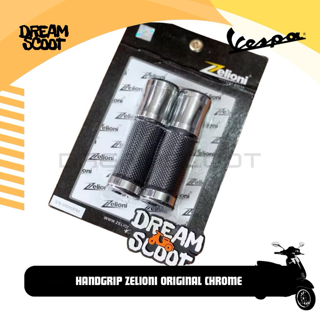 Handgrip Zelioni Chrome Vespa sprint Handgrip Vespa primavera Handgrip Vespa S Handgrip Vespa LX Han
