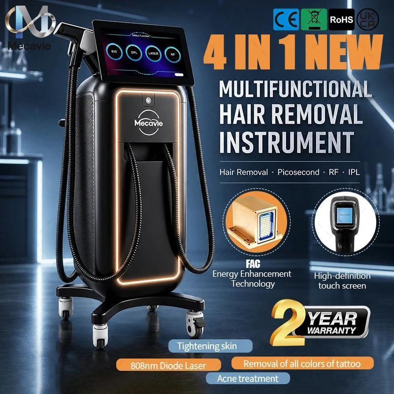 4 In 1 Mecavie 4000W FAC ode Laser Hair Removal Pico Laser Tattoo Removal RF DPL Skin Rejuvenation M