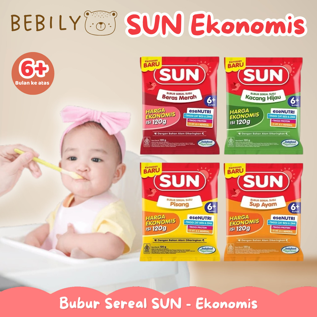 Sun Bubur Bayi Ekonomis Bubur Sereal Bayi MPASI Sun Ekonomis Bubur Sereal Susu Sun Bubur Bayi Hemat